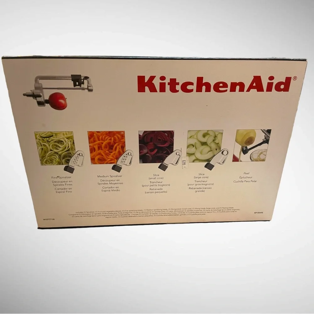 New! KitchenAid SPIRALIZER PEEL, CORE SLICE STAND MIXER ATTACHMENT